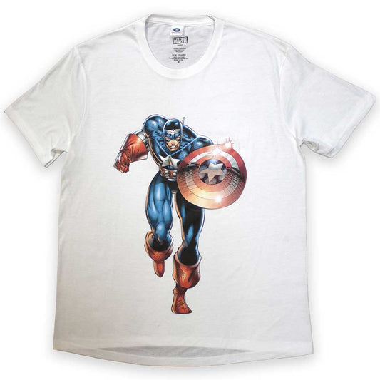 Captain America Running | White