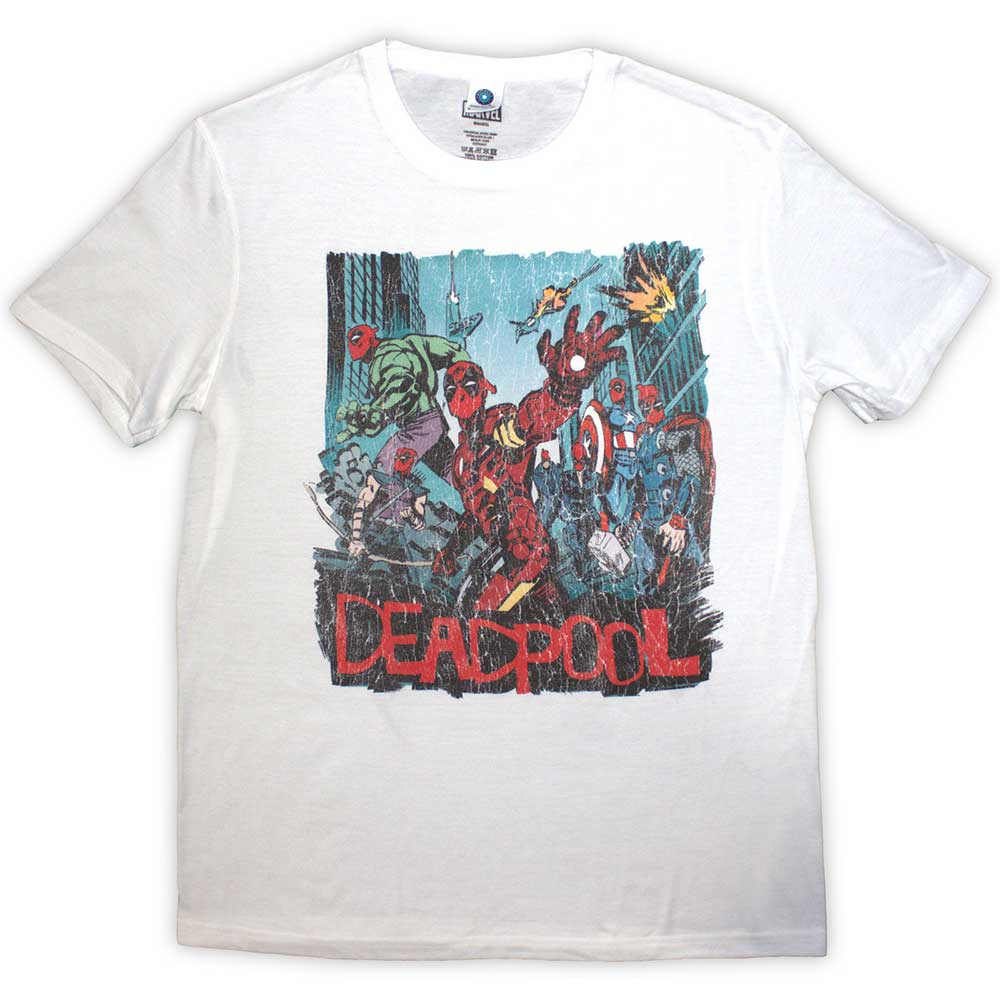 Deadpool Hero Scene Vintage | White