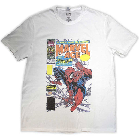 Spider-Man Marvel Age Comic Cover Vintage | White