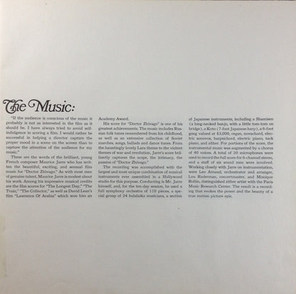 Doctor Zhivago (Original Sound Track Album) | Near Mint (NM) Near Mint (NM)