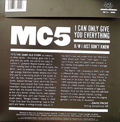 MC5 I Can Only Give You Everything b/w I Just Don't Know Modern Harmonic 7", RSD, Single, Mono, RE Mint (M) Mint (M)