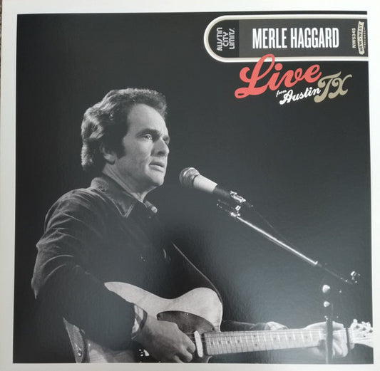 Merle Haggard Live From Austin TX (1978) New West Records LP, Album, RE Mint (M) Mint (M)