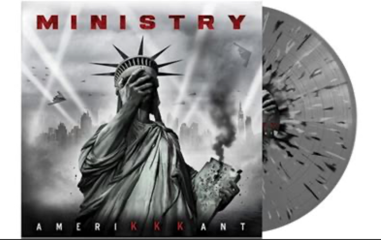 MINISTRY - Amerikkkant (Gray, Black & White Splatter VINYL LP Nuclear Blast NBR 4341-5) | NEW - METAL/INDUSTRIAL *NEW/COLOR*