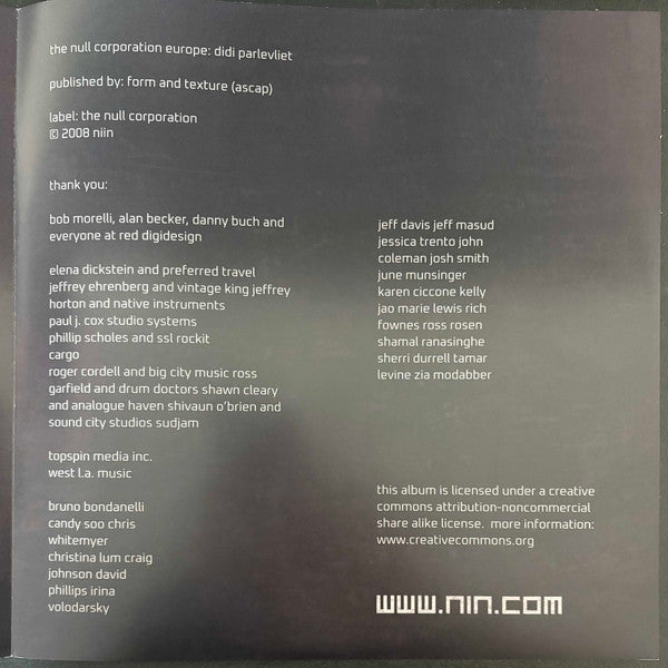 Nine Inch Nails - The Slip (COLOR VINYL 2xLP UNO) | - METAL/INDUSTRIAL *SEALED*