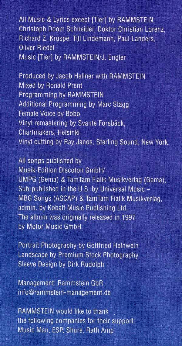 Sehnsucht | Mint (M) Mint (M) - METAL/INDUSTRIAL *SEALED*