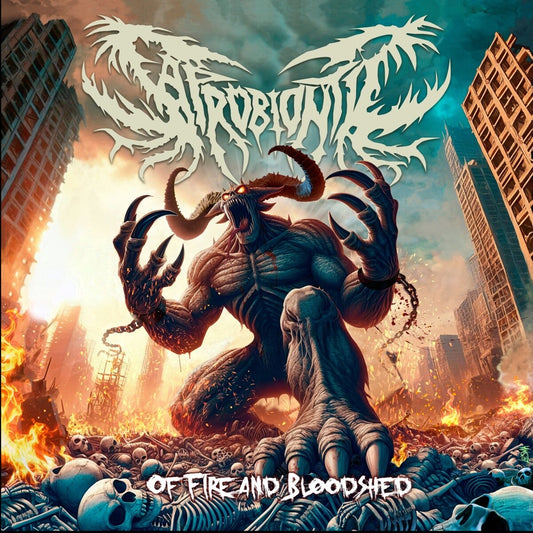 Saprobiontic - (PRESALE 10/23/26) Of Fire & Bloodshed (ORANGE VINYL LP) | NEW - METAL *NEW/COLOR*
