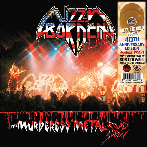 Lizzy Borden - (PRESALE 6/26/26) The Murderess Metal Road Show: 40th Ann. (GATFLD GOLD 2xVINYL) | Mint (M) Mint (M) - METAL *NEW/COLOR*