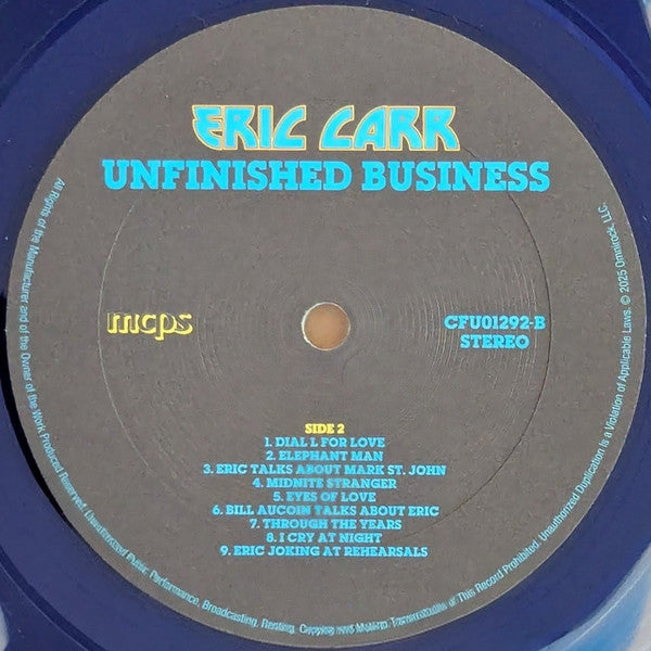 Unfinished Business (LIQUID FILLED BLUE VINYL) | - METAL *NEW/COLOR*