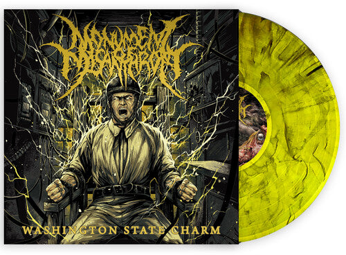 Monument of Misanthropy - (PRESALE 7/3/26) Washington State Charm (YELLOW BLACK MARBLE VINYL) | Mint (M) Mint (M) - METAL *NEW/COLOR*