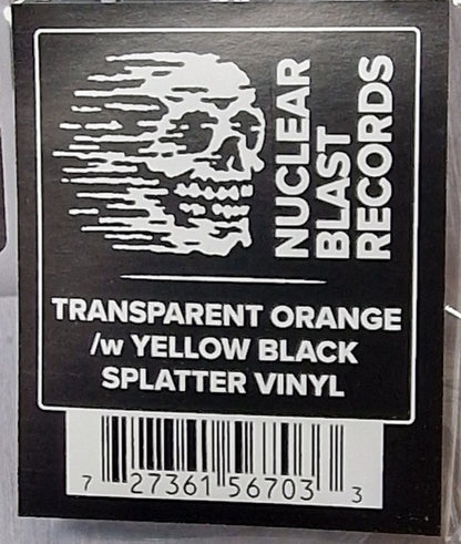 Repentless (TRANSPARENT ORANGE + YELLOW & BLACK SPLATTER) | Mint (M) Mint (M) - METAL *NEW/COLOR*