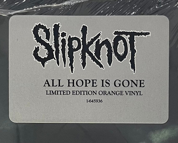 All Hope Is Gone (ORANGE VINYL) | Mint (M) Mint (M) - METAL *NEW/COLOR*