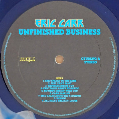 Unfinished Business (LIQUID FILLED BLUE VINYL) | - METAL *NEW/COLOR*