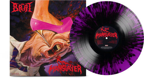 Brat - (PRESALE 9/25/26) Manslayer - Black Splatter Vinyl (SPLATTER VINYL LP) | NEW - METAL *NEW/COLOR*