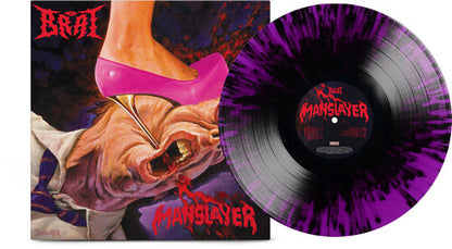 Brat - (PRESALE 9/25/26) Manslayer - Black Splatter Vinyl (SPLATTER VINYL LP) | NEW - METAL *NEW/COLOR*