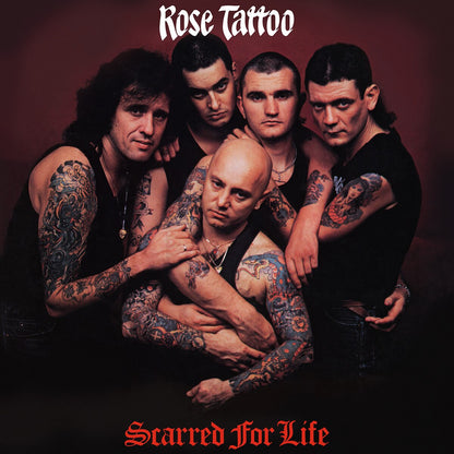 Rose Tattoo - (PRESALE 7/17/26) Scarred For Life (140G NUMBERED 750 RED WHITE SWIRLED VINYL) | Mint (M) Mint (M) - METAL *NEW/COLOR*