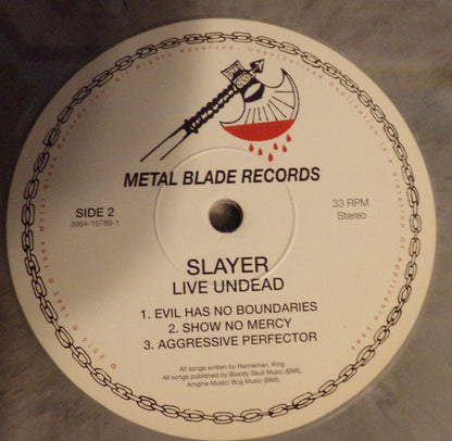Slayer - Live Undead (GREY MARBLED VINYL LP METAL BLADE 3984-15789-1 2021) | Mint (M) Mint (M) - METAL / NEW *SEALED*