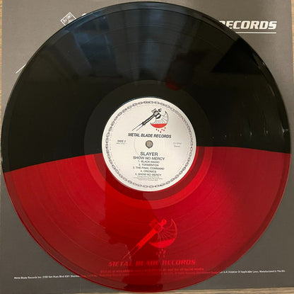 Slayer - Show No Mercy (RED BLACK SPLIT VINYL LP METAL BLADE 3984-15790-1 2021) | Mint (M) Near Mint (NM) - METAL / NEW *SEALED*