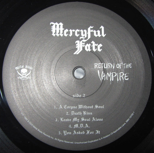 Mercyful Fate - Return Of The Vampire (VINYL LP 180G METAL BLADE 3984-15702-1 2020) | Mint (M) Mint (M) - METAL / NEW *SEALED*