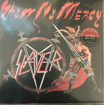 Slayer - Show No Mercy (RED BLACK SPLIT VINYL LP METAL BLADE 3984-15790-1 2021) | Mint (M) Near Mint (NM) - METAL / NEW *SEALED*