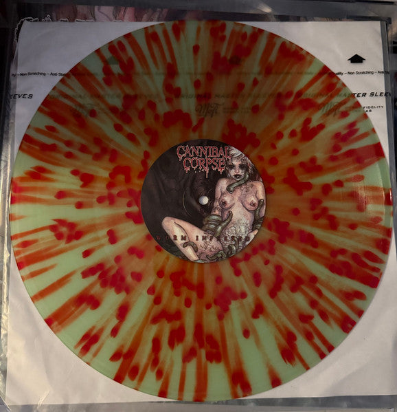 Cannibal Corpse - Worm Infested (GREEN TRANSLUCENT W RED SPLATTER VINYL LP BACK ON BLACK BOBV1182LPLTD 2025) | Mint (M) Mint (M) - METAL / NEW *SEALED*