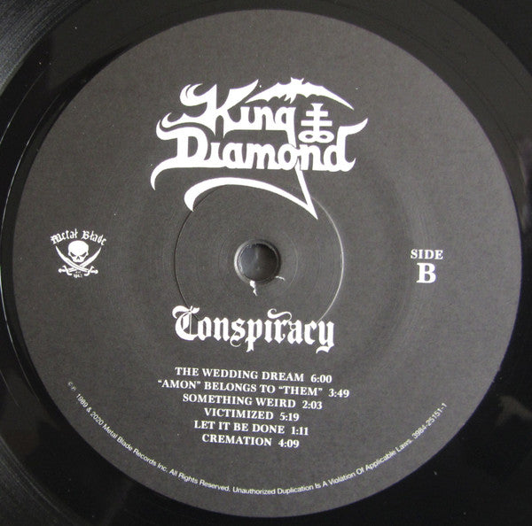 King Diamond - Conspiracy (BLACK VINYL LP 180G METAL BLADE 3984-15678-1 2020) | Mint (M) Mint (M) - METAL / NEW *SEALED*