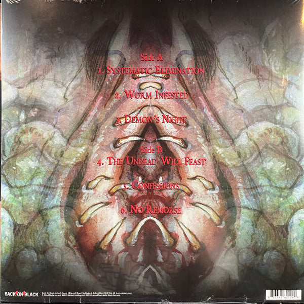 Cannibal Corpse - Worm Infested (GREEN TRANSLUCENT W RED SPLATTER VINYL LP BACK ON BLACK BOBV1182LPLTD 2025) | Mint (M) Mint (M) - METAL / NEW *SEALED*