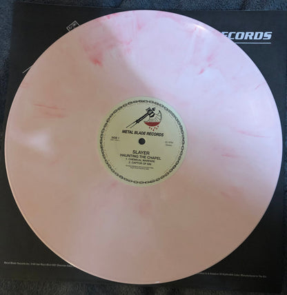Slayer - Haunting The Chapel (RED WHITE MARBLED VINYL LP METAL BLADE 3984-15784-6 2021) | Mint (M) Mint (M) - METAL / NEW *SEALED*