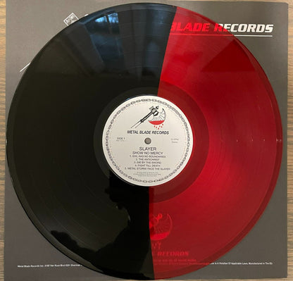 Slayer - Show No Mercy (RED BLACK SPLIT VINYL LP METAL BLADE 3984-15790-1 2021) | Mint (M) Near Mint (NM) - METAL / NEW *SEALED*
