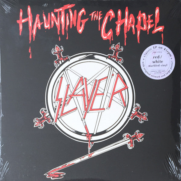 Slayer - Haunting The Chapel (RED WHITE MARBLED VINYL LP METAL BLADE 3984-15784-6 2021) | Mint (M) Mint (M) - METAL / NEW *SEALED*