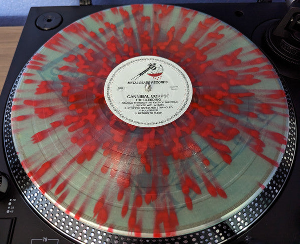 Cannibal Corpse - The Bleeding (COKE BOTTLE CLEAR W RED SPLATTER VINYL LP METAL BLADE 3984-25211-1 2023) | Mint (M) Mint (M) - METAL / NEW *SEALED*