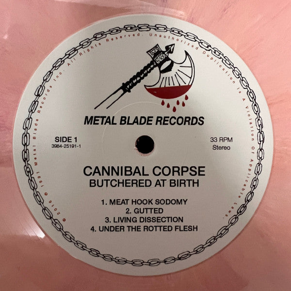 Cannibal Corpse - Butchered At Birth (SANGRIA VINYL LP METAL BLADE 3984-25191-1 2023) | Mint (M) Mint (M) - METAL / NEW *SEALED*