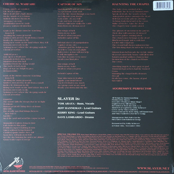Slayer - Haunting The Chapel (RED WHITE MARBLED VINYL LP METAL BLADE 3984-15784-6 2021) | Mint (M) Mint (M) - METAL / NEW *SEALED*
