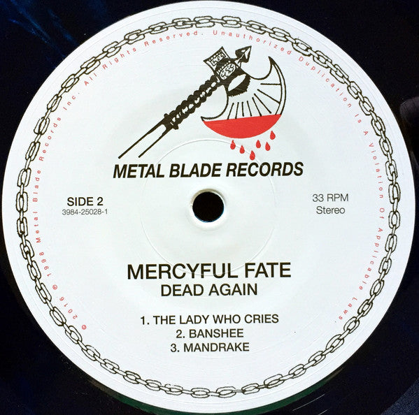 Mercyful Fate - Dead Again (BLACK VINYL 2xLP 180G METAL BLADE 3984-25028-1 2016) | Mint (M) Mint (M) - METAL / NEW *SEALED*