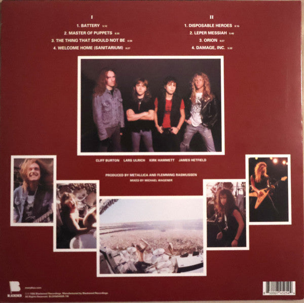Master Of Puppets (RED BRICK VINYL) | - METAL *SEALED/COLOR*