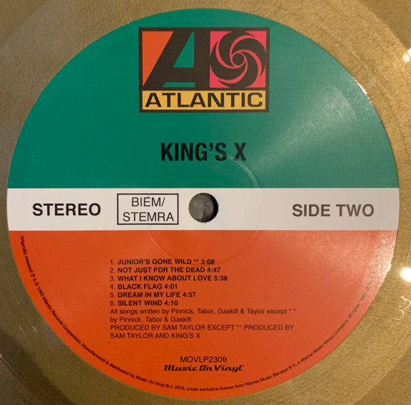 King's X (GOLD VINYL / IMPORT) | Mint (M) Mint (M) - METAL *SEALED/COLOR*