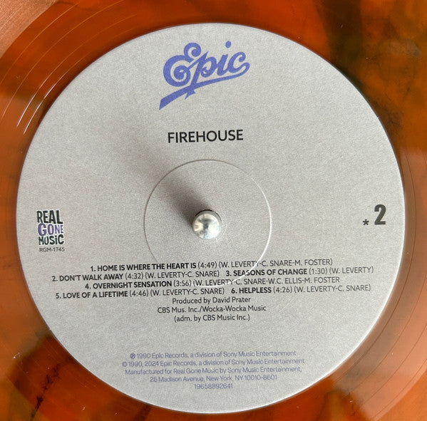 Firehouse (SMOKE & FIRE VINYL) | Mint (M) Mint (M)