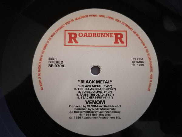 Black Metal (UNOFFICIAL VINYL) | Mint (M) Mint (M) - METAL *SEALED*