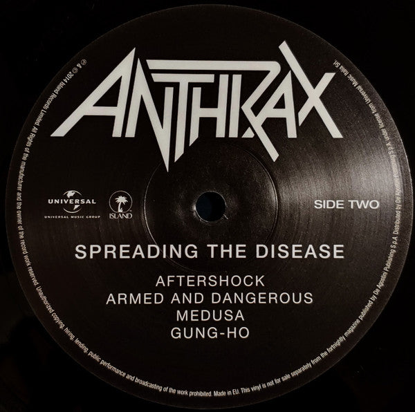 Spreading The Disease (VINYL) *CREASE* | Mint (M) Excellent+ (EX+) - METAL *SEALED*