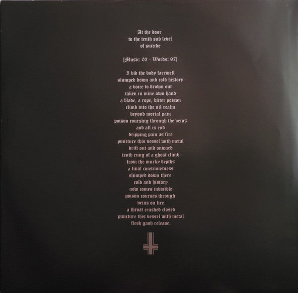 The Tenth Sub Level Of Suicide (2xVINYL) | Mint (M) Mint (M) - METAL *SEALED*