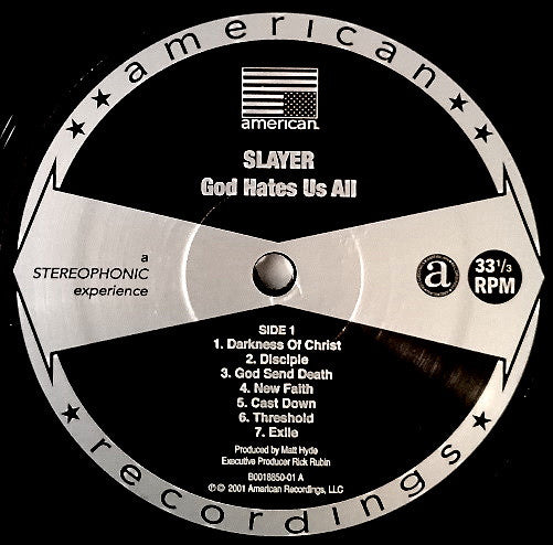 God Hates Us All (VINYL) | Mint (M) Mint (M) - METAL *SEALED*