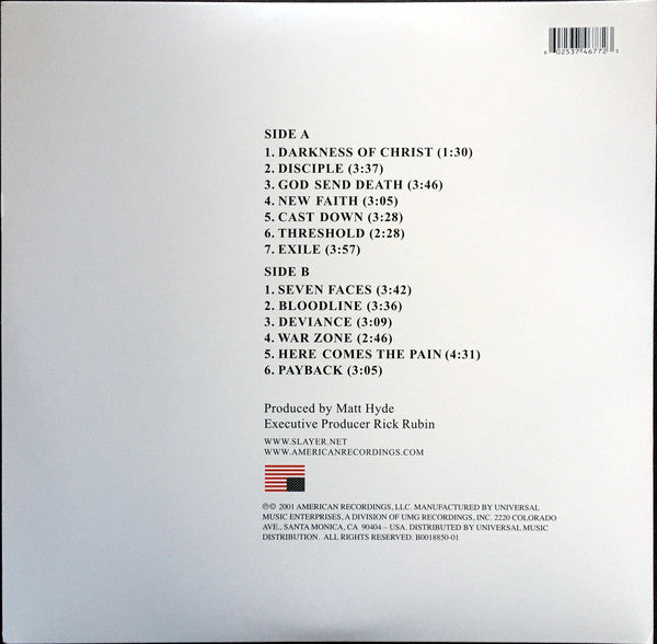God Hates Us All (VINYL) | Mint (M) Mint (M) - METAL *SEALED*