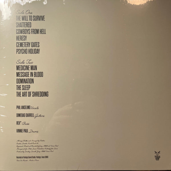 Cowboys From Hell: The Demos (UNOFFICIAL VINYL) | Mint (M) Mint (M) - METAL *SEALED*