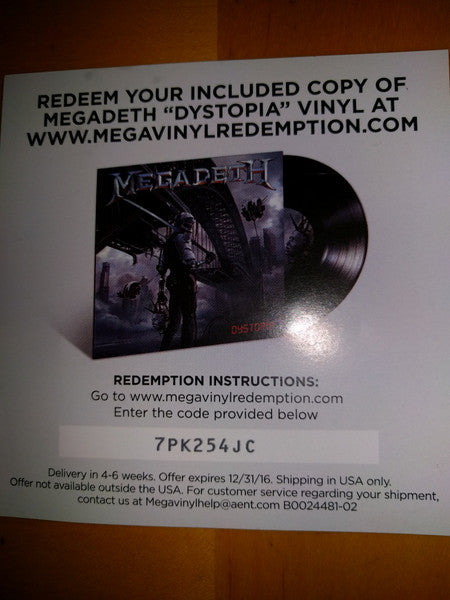 Dystopia (VINYL) | - METAL *SEALED*