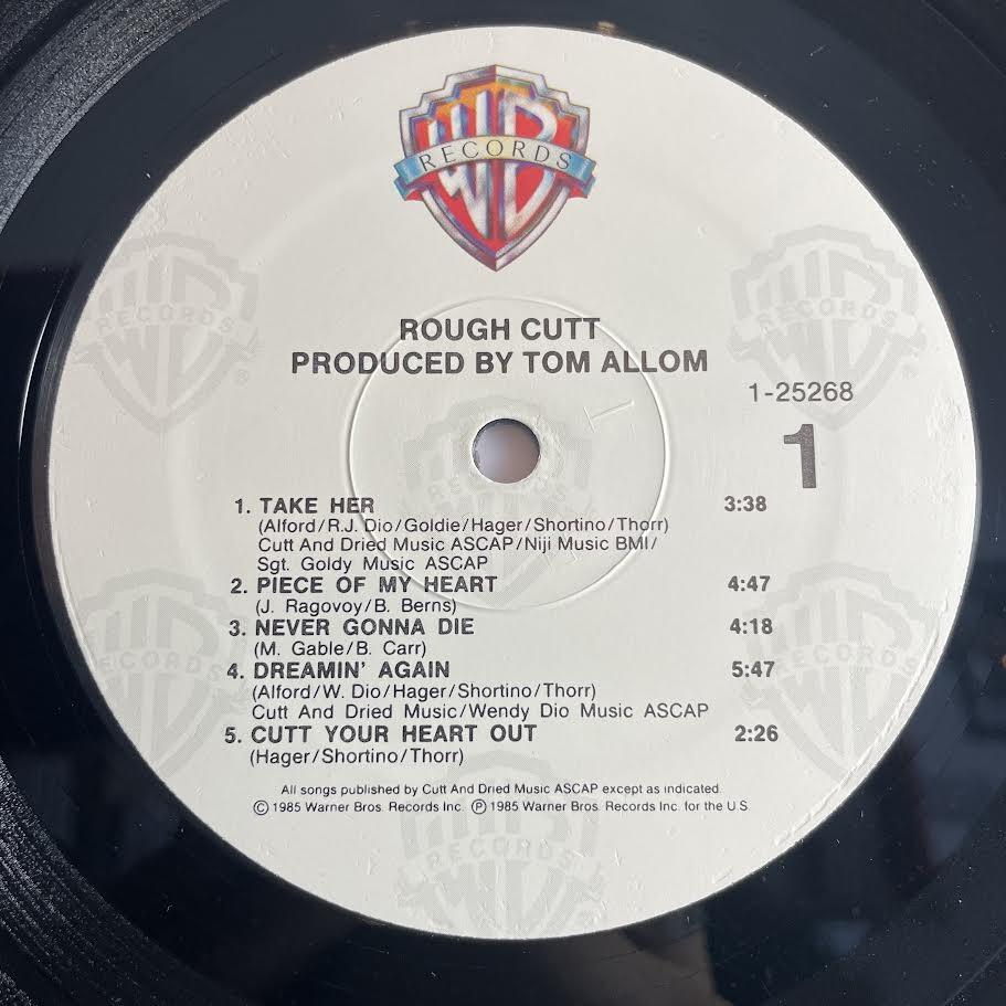 Rough Cutt - Rough Cutt (VINYL LP Label: Warner Bros. Records – 925 268-1) | USED Excellent+ (EX+) Very Good Plus (VG+) - METAL / USED *EXCELLENT+*