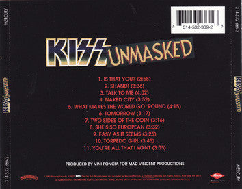Unmasked (CD) | Excellent+ (EX+) - METAL / USED *EXCELLENT+*