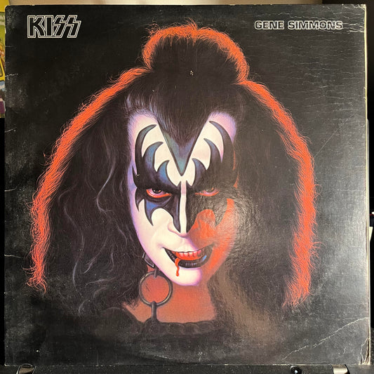 Kiss - Gene Simmons *GOLDISC/POSTER* | Excellent (EX) Very Good Plus (VG+) - METAL / USED *EXCELLENT+*