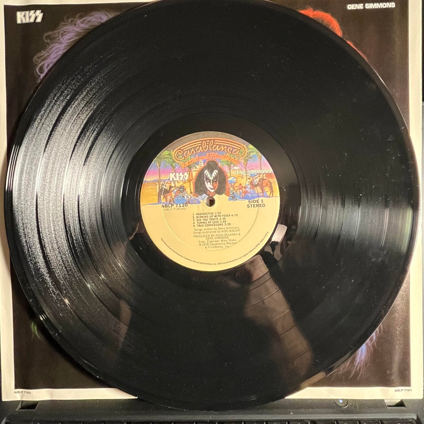 Gene Simmons *GOLDISC/POSTER* | Excellent (EX) Very Good Plus (VG+)