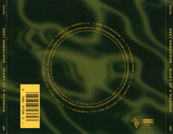Diary Of A Madman (CD) | Excellent+ (EX+) Excellent+ (EX+) - METAL / USED *EXCELLENT+*