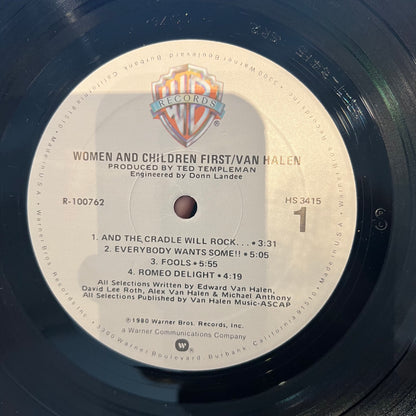 Van Halen - Women And Children First | Excellent (EX) Very Good Plus (VG+) - METAL / USED *EXCELLENT+*