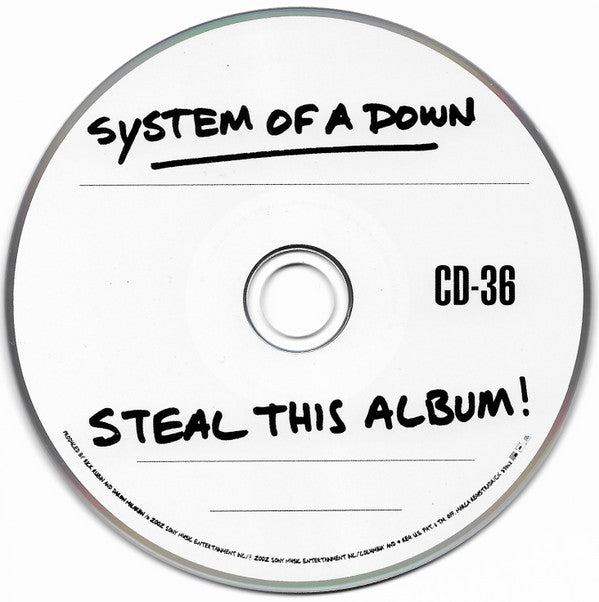 Steal This Album! | Excellent (EX) Generic - METAL / USED *EXCELLENT/CD*